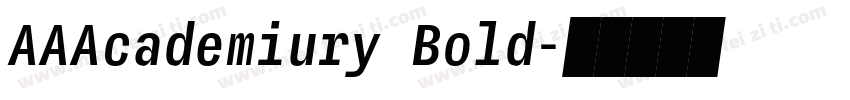 AAAcademiury Bold字体转换